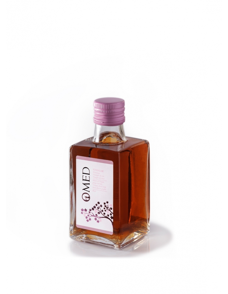 O-Med粉紅酒醋 (250毫升  透明玻璃瓶加貼紙)